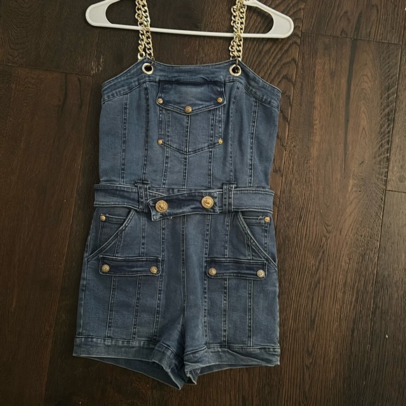 What Jordy Wore custom denim jumpsuit (shorts) - Picture 1 of 2